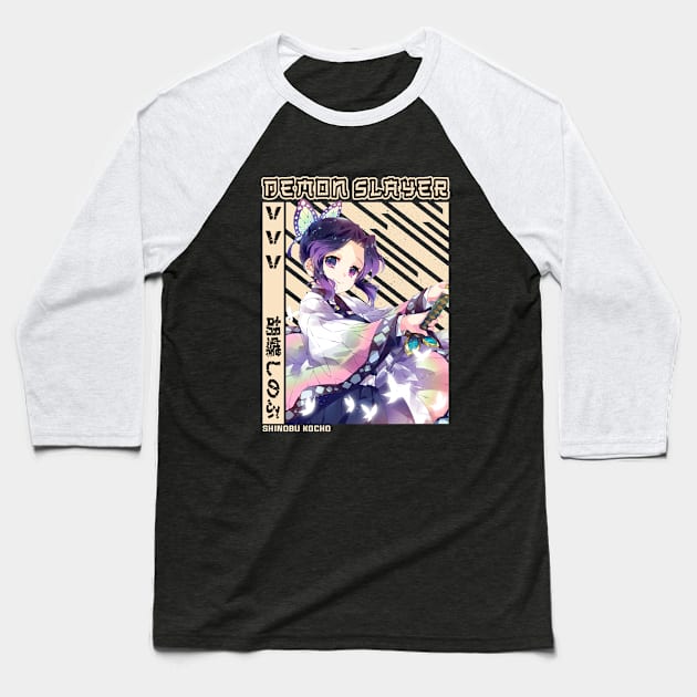 Shinobu Kocho - Demon Slayer Baseball T-Shirt by Otaku Emporium